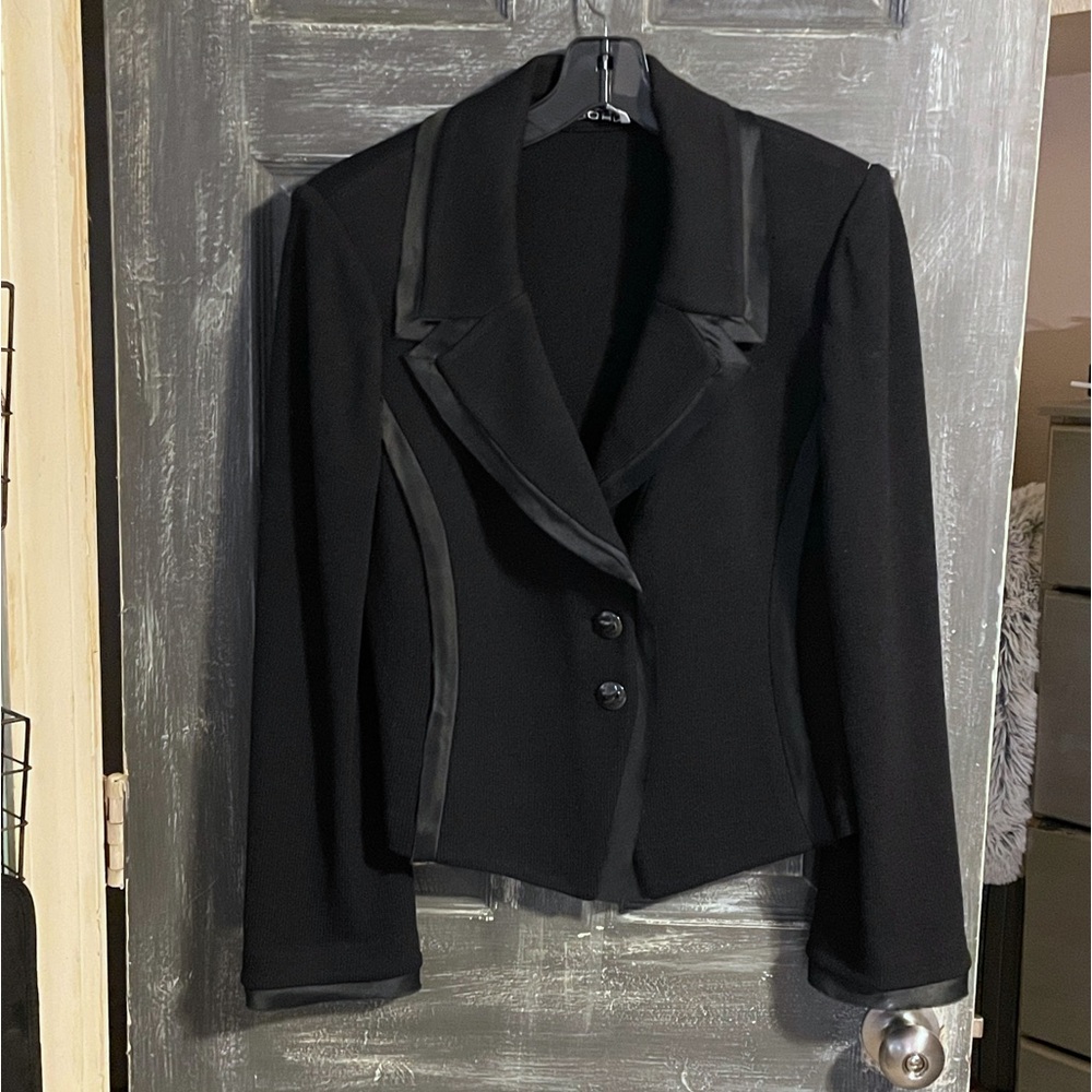 St John Collection Knit Blazer Jacket Size 8